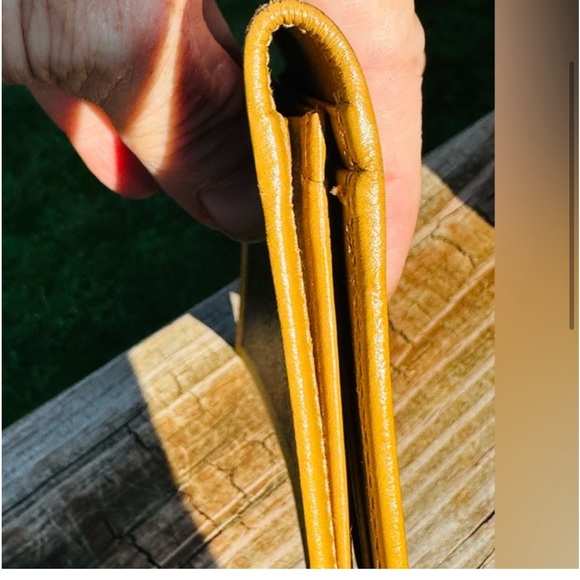 Celine Macadam Yellow/Brown Wallet - Picture 4 of 6